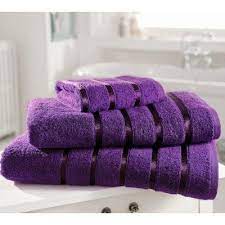 Find great deals on purple bath towels at kohl's today! Luxury Aubergine Egyptian 100 Cotton 600gsm Satin Stripe Towel Bath Sheet Amazon Co Uk Kitchen Home Purple Bathrooms Purple Towels Purple Decor
