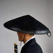 Bamboo Japanese Hat Samurai Hat Cosplay Asian Hat Dia 19 7 Inches 5 Depth Samurai Hat Japanese Hat Black Samurai
