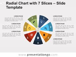 radial chart with 7 slices for powerpoint and google slides