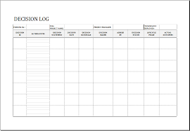 When you have to look after a lot of things at the same time the chances of risks and issues may also increase. Printable Decision Log Templates For Excel Excel Templates