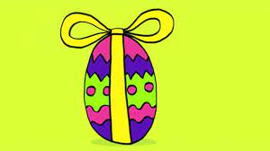 Comment dessiner un œuf de Pâques ? - YouTube