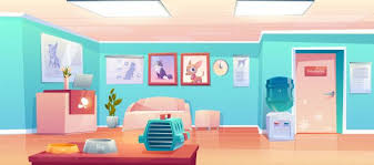 Download Vet Clinic Reception Veterinary Empty Hall For Free Negative Space Design Vet Clinics Anime Backgrounds Wallpapers