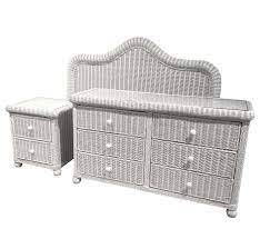 The difference between wicker and rattan is the distinction between a product versus a process. Elana Wicker Bedroom Set Of 3