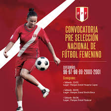 001/2021 seleccion de diciesiete (17) promotores/as especializados/as para la convocatoria 2020. Federacion Peruana De Futbol Twitterissa Convocatoria Futbol Femenino Iniciamos El Proceso De Busqueda De Nuestras Futuras Cracks Las Esperamos Http T Co Q7q8pfjqi1