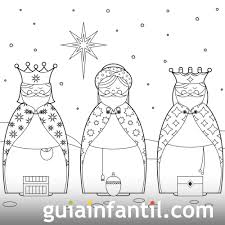 Carta Reyes Magos Para Colorear