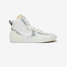 Details About Nike Sacai Blazer Mid White Grey Size 9 5 Bv0072 100