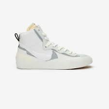 details about nike sacai blazer mid white grey size 9 5 bv0072 100