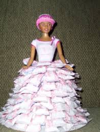 The doll's legs are hollow and filled with plastic sprinkles. Candy Doll Head