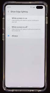 Downloading the plugin adds an eclipse option to the edge lighting settings, which will make the screen cutout glow when a notification comes in, instead of the entire panel's edges. New Update Samsung Galaxy S10 Edge Lighting Not Working As Expected You Aren T Alone Piunikaweb