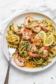 Lemon Garlic Butter Shrimp With Zucchini Noodles 10 Minute Shrimp Zucchini Noodles Recipes Butter Shrimp