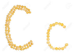 Uppercase letters are also called capital letters. Edible Alphabet Uppercase And Lowercase Letter C Of Dry Orange Peas Isolated On White Background Stock Photo Picture And Royalty Free Image Image 94653712