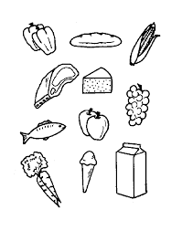 Free Printable Food Coloring Pages For Kids Coloring Pages For Kids Group Meals Food Coloring Pages
