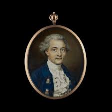 Последние твиты от diana hair stylist (@diana_pagan). Diana Hill 1760 1844 A Gentleman Wearing Blue Coat With Braided Buttons White Waistcoat And Frilled Shirt With Stock His Hair Powdered And Worn En Queue Philip Mould Company