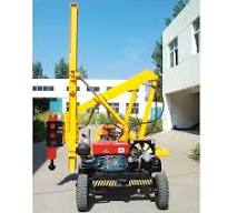 TUODAZG Excavator Pile Driver Municipal Guardrail Post Driver Hydraulic Hammer Gear Q345 Material Urban Road Safety Barrier High