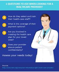 4 Questions To Ask When Looking For A Healthcare Provider Health Care Healthcare Provider Care Plans