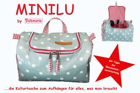 Schnittmuster ist kostenlos und kann sofort heruntergeladen werden. Schnittmuster Kulturtasche Minilu Von Elbmarie