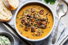 Serve for lunch or as a starter with crusty add the mushrooms and cook over a high heat for another 3 mins until softened. Wild Rice Mushroom Soup Saving Room For Dessert