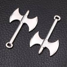Axe heads were made of iron and were single edged. 6pcs Silver Plated Viking Double Headed Battle Axe Pendants Retro Bracelet Metal Accessories Diy Charms Jewelry Crafts Making Charms Aliexpress