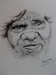 Aboriginal Eyes By Dawn Noble Art Inspiration Drawing Charcoal Sketch Shadow Face