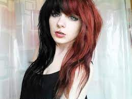 Half Black Half Red Hair Hair Styles Half Red Hair Hair