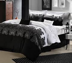 Black And Cream Comforter Queen Chic Home Divine 8 Piece Comforter Bedding Set Black And White Queen By Chic Home Http Www Amazon Com D Bedroom Furnishings Bedroom Black White Room Decor