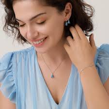 Pendientes de plata de ley con campanillas azules esmaltadas, delicados  pendientes colgantes con campanillas azules, campanillas de invierno y  flores de primavera.