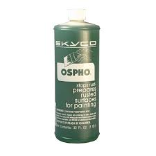 I have read that metal prep's and epoxy primers may not mix that well on top of each other. Ospho Rust Metal Treatment