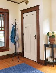 Painted Craftsman Door With Wood Trim Drunken Diy Craftsman Style Doors Innentur Franzosische Innenturen Haus Deko
