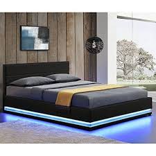 Betten Bett Artlife Polsterbett Toulouse 140 X 200 Cm Mit Rundum Led Und Bettkasten Schwarz Gemutliches Polsterbett Polsterbett Lederbett Bett Mit Stauraum