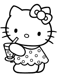 Buttercream transfer tutorial pemula karakter hello kitty. Contoh Gambar Kertas Mewarnai Hello Kitty Kataucap