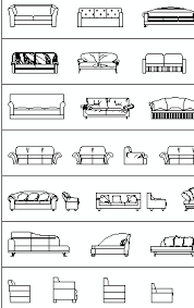 Free cad+bim blocks, models, symbols and details. Furniture Cad Blocks Sofas In Plan View