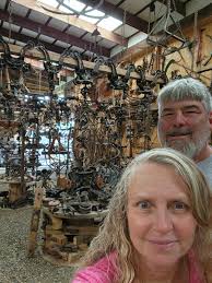 Visiting a beautiful place with trolleys