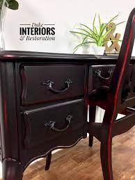 Lamp Black Holiday Red Distressed Desk Black Painted Furniture Black Distressed Furniture Red Distressed Furniture