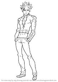 Learn How To Draw Ban From Nanatsu No Taizai Nanatsu No Taizai Step By Step Drawing Tutorials Drawings Drawing Tutorial Draw