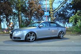 The audi a4 is a line of compact executive cars produced since 1994 by the german car manufacturer audi, a subsidiary of the volkswagen group. Audi A4 B7 Air Ride Sitting On 19 Inch Bentley Wheels