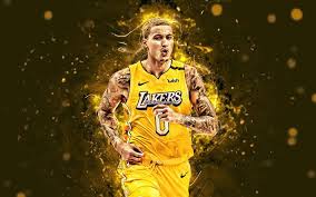 Polish your personal project or design with these los angeles lakers transparent png images, make it even more. Download Wallpapers Kyle Kuzma 4k 2020 Nba Los Angeles Lakers Basketball Stars Yellow Neon Lights Kyle Alexander Kuzma Creative La Lakers Basketball Kyle Kuzma 4k For Desktop Free Pictures For Desktop Free