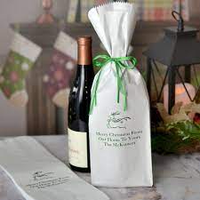 5 X 16 Personalized Paper Christmas Wine Bottle Gift Bags Set Of 25 Wine Bottle Gift Bag Wine Bottle Gift Personalized Wine Bottle Labels Wedding