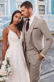 The Perfect Suit For An Outdoor Wedding Or Semi Formal Occasion The Sand Brunswick Suit By Allure Men Is A Fashion F Allure Men Tan Suit Wedding Wedding Suits