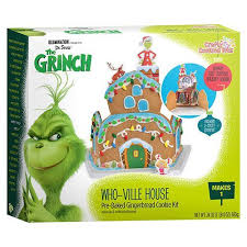 Gingerbread house toy has a holiday wreath that lights up to really add some holiday flair. Build A Whoville Gingerbread House And Make The Grinch S Heart Grow 3 Sizes