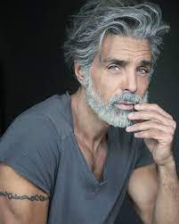 Happy Weekend Everyone Pic By Talented And Amazing Marissa Ph1 Nevsmodels Dmanagement Urbn Older Mens Hairstyles Grey Hair Men Hair And Beard Styles