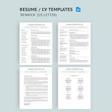 Download a free & perfect resume Benwick Resume Cv Template Package For Google Docs How To Write A Resume That Will Get You The Interview
