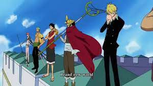 verse 2 something got wrong and we got stuck in front of a wall able to do nothing we look down at the jaws that are biting us the flowers that bloomed on. One Piece Opening 6 Brand New World D51 Video Dailymotion