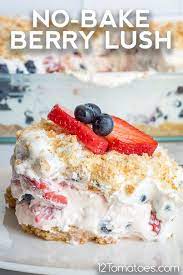 No Bake Berry Lush Recipe Baking Sweet Recipes Desserts Just Desserts