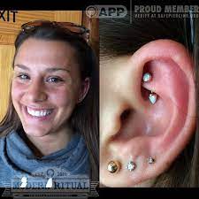 Modernritual Rook Piercing Jewelry Swarovski Earrings Studs Ear Jewelry