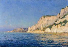 Jean Baptiste Olive 1848 1936 Les Falaises A Cassis Art Eau Art Illustration De Paysage Et Peinture Mer