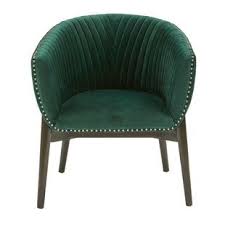 Emerald Green Velvet Club Chair Wayfair Accent Chairs Club Chairs Barrel Chair