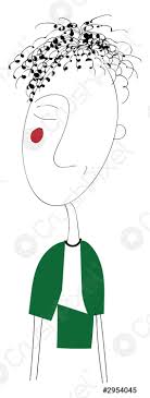 Avere dei capelli ricci per un uomo è un motivo di vanto ed orgoglio, perché nella generalità dei casi è più facile incontrare ragazzi con . Un Ragazzo Con Capelli Ricci Neri Indossando Una Camicia Verde Vettore Stock Crushpixel