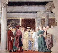 Piero Della Francesca Incontro Tra Salomone E La Regina Di Saba Parete Destra Basilica Di San Francesco Arezzo