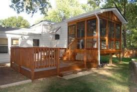 You also have access to a myriad of other residential porch designs and ideas you can use for mobile home too. Deck Ideas For A Camper Our Camper Project Four Generations One Roof