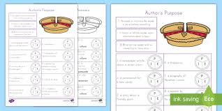 (what types of shops or markets are there?)3. What Is The Author S Purpose Activity Teacher Made
